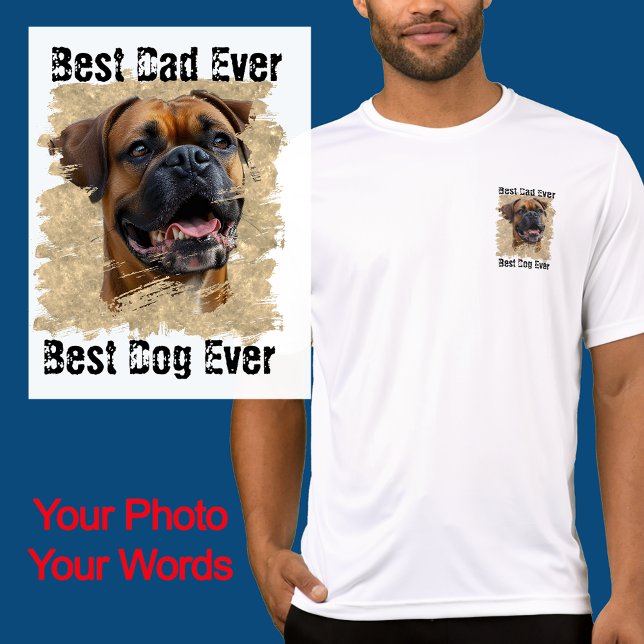 Niedliches, einzigartiges Gold Black Boxer Dog Vat T-Shirt (Von Creator hochgeladen)