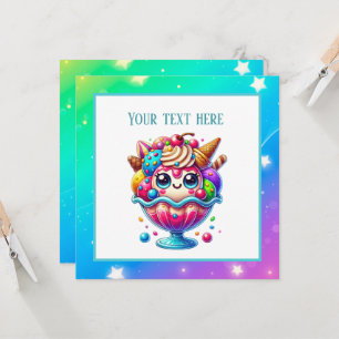 Niedliches Eis jeder Art Party Einladung