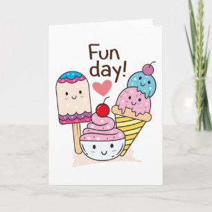 Niedliches Eis Karte