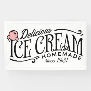 Niedliches Eis Party Banner