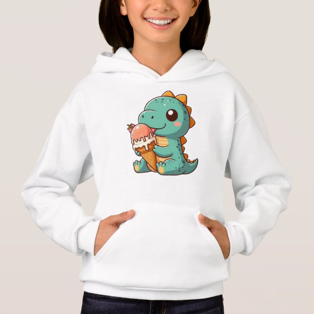 Niedliches Eisessen Hoodie (Vorderseite)