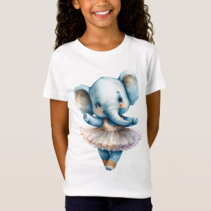 Niedliches Elefantenballerina tanzendes Ballett T-Shirt