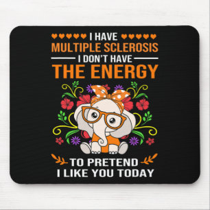 Niedliches Elefantenbewusstsein Multiple Sklerose Mousepad