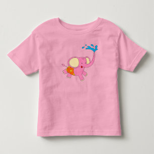 Niedliches Elefantendesign Kleinkind T-shirt