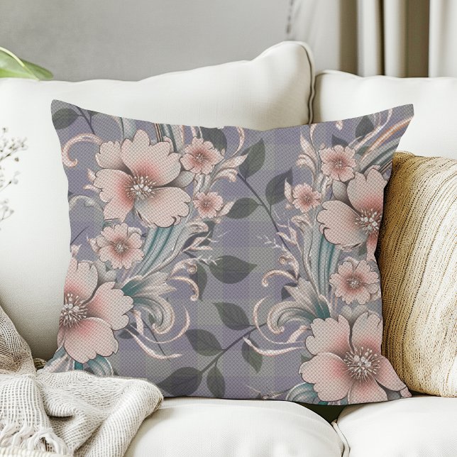 Niedliches elegantes Gingam-Muster Kissen (Von Creator hochgeladen)