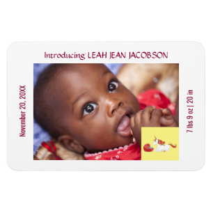 Niedliches Elegantes New Baby Unicorn Geburtshaus  Magnet