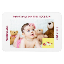Niedliches Elegantes New Baby Unicorn Geburtshaus  Magnet
