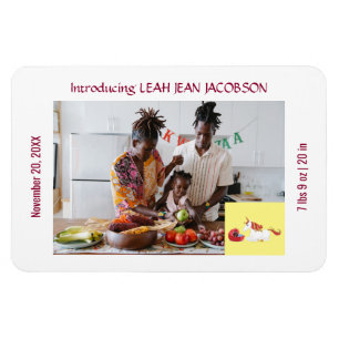 Niedliches Elegantes New Baby Unicorn Geburtshaus  Magnet