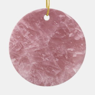 Niedliches Elegantes Trendy Baby Rosa Rose Quarz C Keramik Ornament