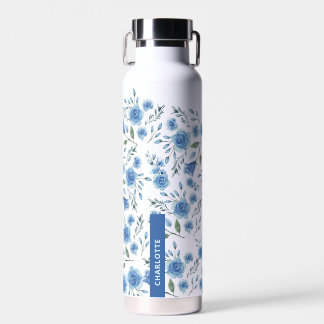 Niedliches elegantes Watercolor Blumenmuster Trinkflasche