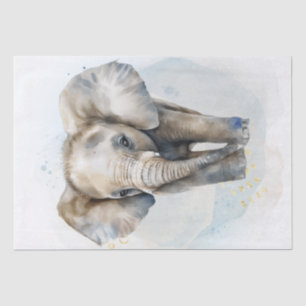 Niedliches Elephant Baby Seidenpapier