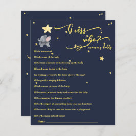 Niedliches Elephant & Balloon Baby Showspiel