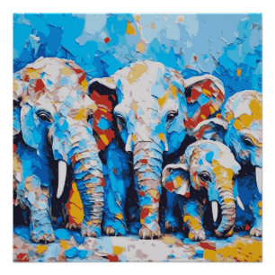 Niedliches Elephant Glossy Poster