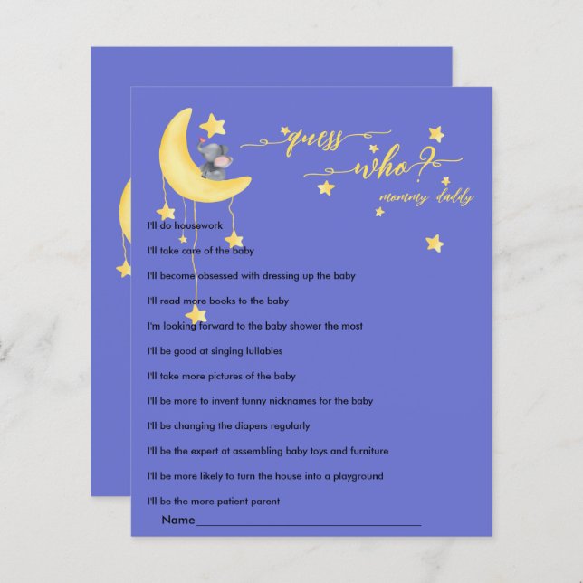 Niedliches Elephant & Little Butterfly Baby Showsp (Vorne/Hinten)