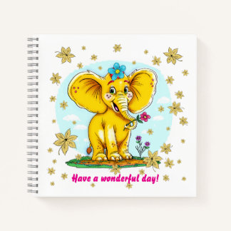 Niedliches Elephant-Notebook Notizbuch
