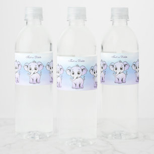 Niedliches Elephant-Wasser-Flaschenetikett Wasserflaschenetikett