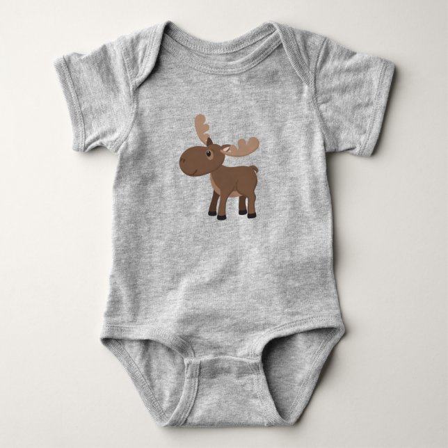 Niedliches Elterntier Baby Strampler (Vorderseite)