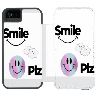 Niedliches Emoji Design & Positive Vibes Schutzhül Incipio Watson™ iPhone 5 Geldbörsen Hülle