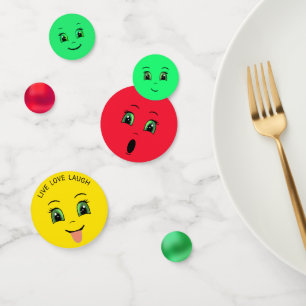 Niedliches Emoji Happy Faces Party Konfetti
