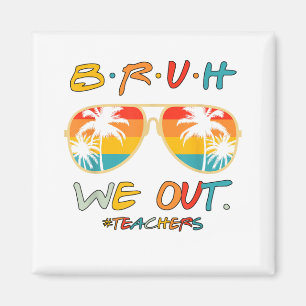 Niedliches Ende des Schuljahres Lehrerin Sommer Br Magnet