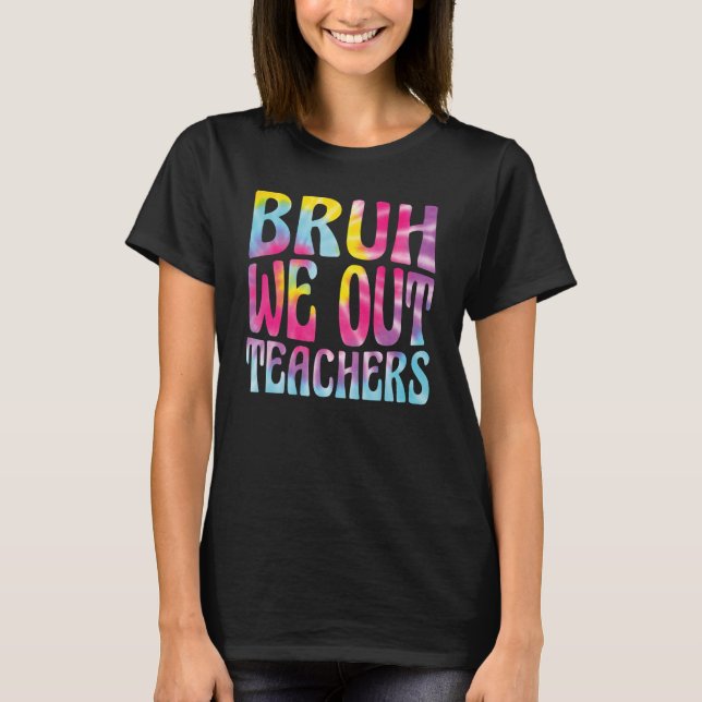 Niedliches Ende des Schuljahres Lehrerin Sommer Br T-Shirt (Vorderseite)