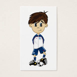 Niedliches England-Fußball-Jungen-Lesezeichen