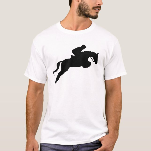 Niedliches Englisch Riding Hunter Jumper Girl Ridi T-Shirt (Vorderseite)
