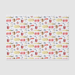 Niedliches englisches englisches Tissue Paper Seidenpapier