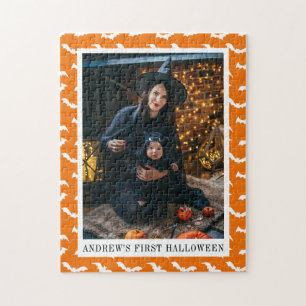 Niedliches erstes Halloween-Foto Puzzle