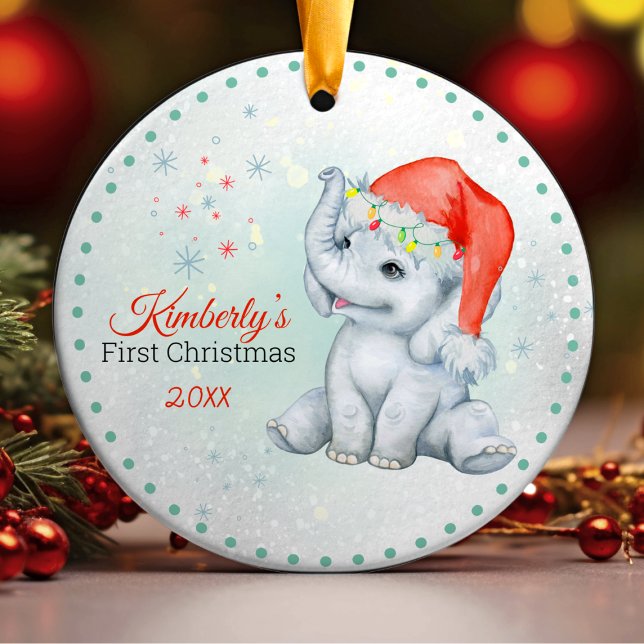 Niedliches erstes Weihnachtsbaby Keramik Ornament (Von Creator hochgeladen)
