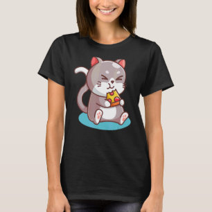 Niedliches Essen Pizza Feinschmecker Kinder Frauen T-Shirt