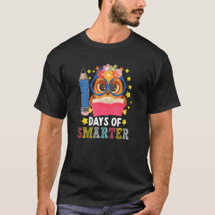 Niedliches Eule 100 Tage Schlauer 100 Tage Schnee T-Shirt