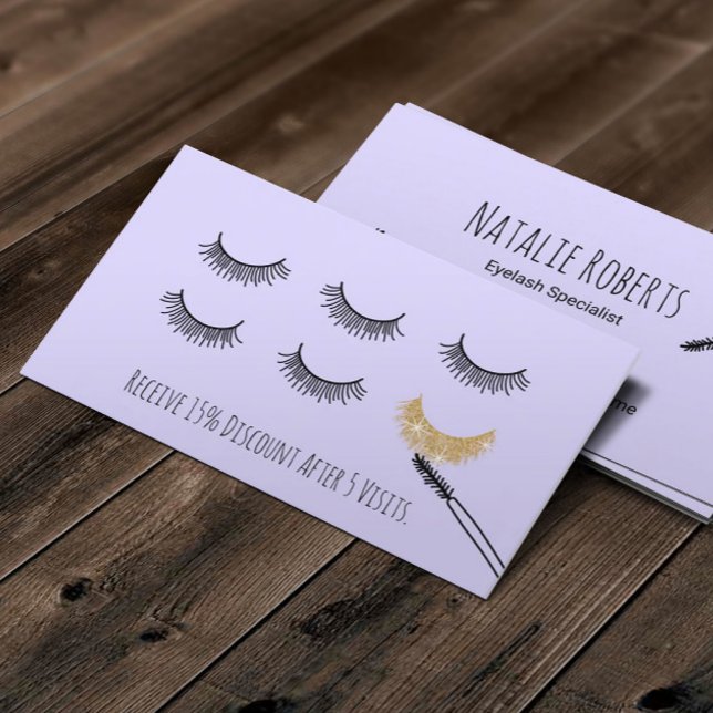 Niedliches Eyelash Makeup Artist Lash Lounge Loyal Treuekarte (Von Creator hochgeladen)