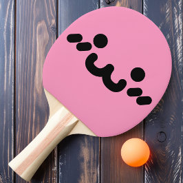 Niedliches Face Light Pink Ping Pong Paddel Tischtennis Schläger