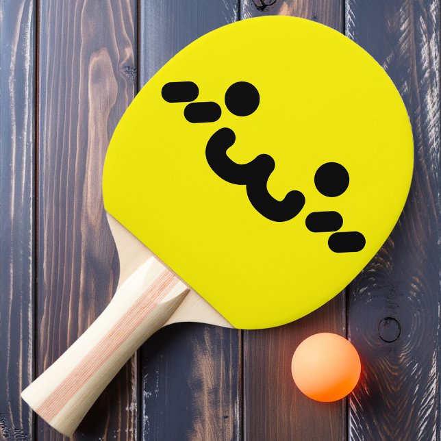 Niedliches Face Yellow Ping Pong Paddle Tischtennis Schläger (Von Creator hochgeladen)
