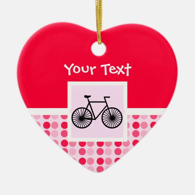 Niedliches Fahrrad Keramikornament (Vorne)