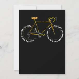 Niedliches Fahrradfahren ist Lebensgeschenk Mitteilungskarte