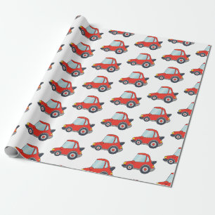 Niedliches Fahrzeugmuster Geschenkpapier