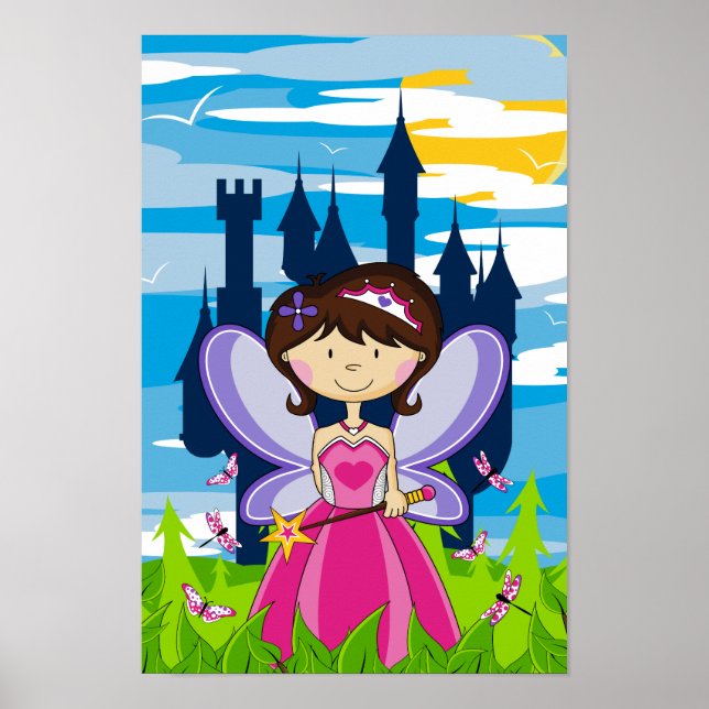 Niedliches Fairy Princess Poster (Vorne)