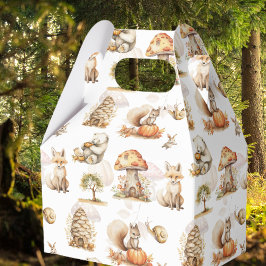 Niedliches Fairy Woodland Tiermuster Geschenkschachtel