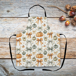 Niedliches Fall Bow-Muster Schürze