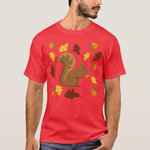 Niedliches Fall Eichhörnchen T-Shirt