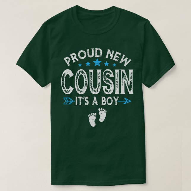 Niedliches Familiengeschlecht zeigt neuen Cousin T-Shirt (Design vorne)