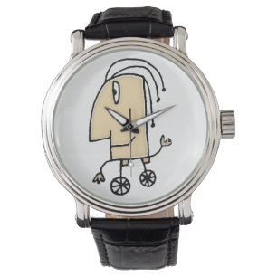 Niedliches Fantasiespielzeug zeichnend Armbanduhr