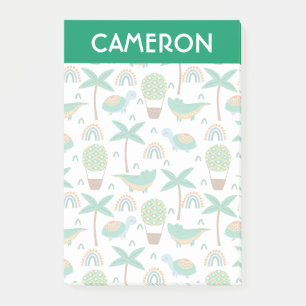 Niedliches, farbenfrohe Schildkrötenmuster Post-it Klebezettel