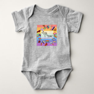 Niedliches farbiges Baby One Stück Strampler