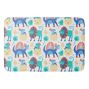 Niedliches farbiges Dinosaurier-Muster Badematte