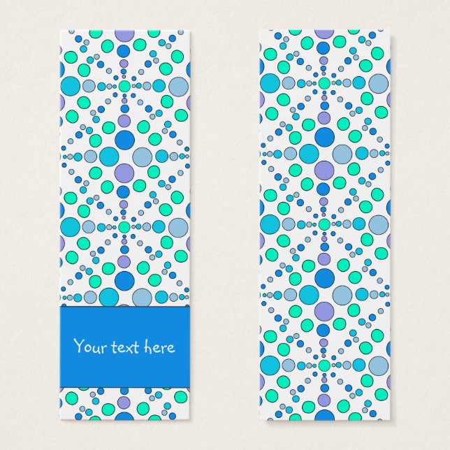 Niedliches farbiges Doodle-Design-Lesezeichen (Vorne & Hinten)