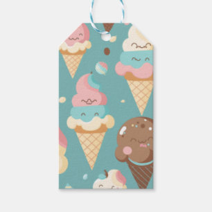 Niedliches, farbiges Eis Geschenkanhänger