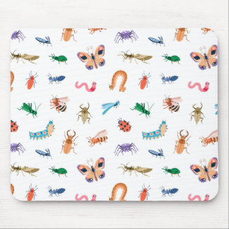 Niedliches farbiges Insektenmuster Mousepad